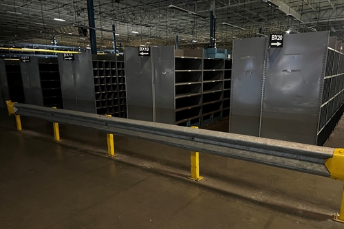 Used Highway Style Warehouse Guard Rail